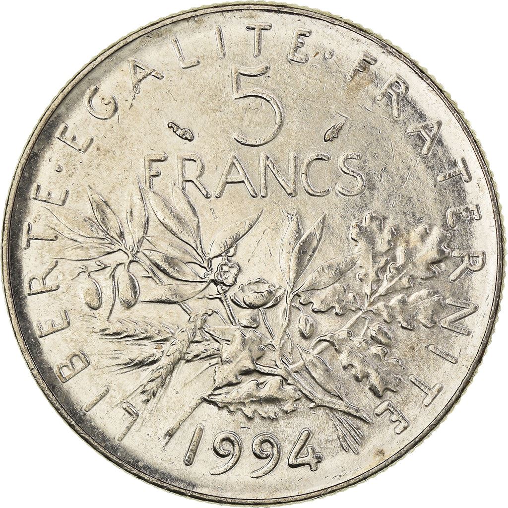 French 5 Francs Coin | signature O. Roty | KM926a.1 | France | 1969 - 2001