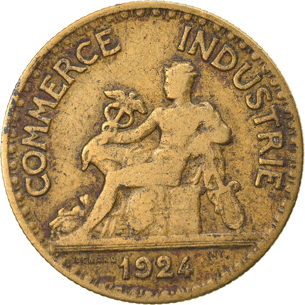 French 50 Centimes Coin | Chambers of Commerce | KM884 | France | 1920 - 1929