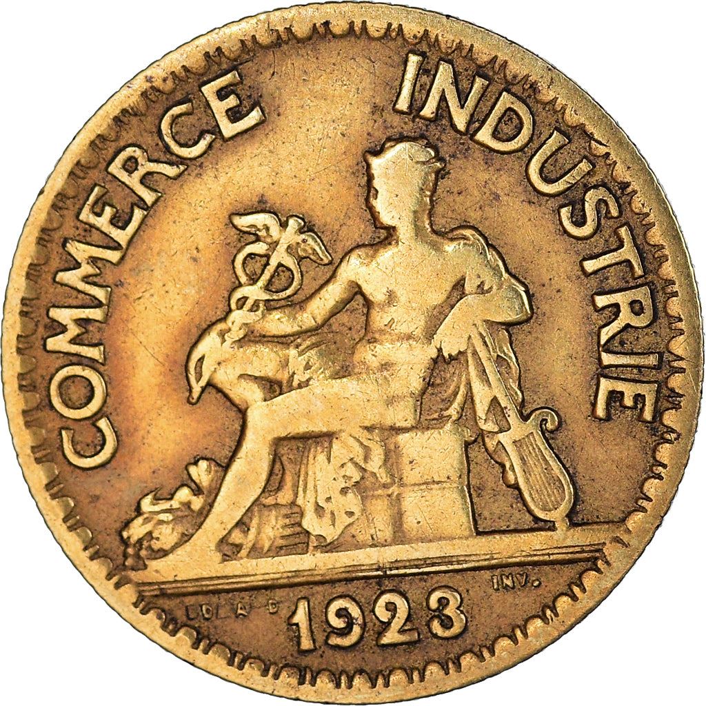 French 50 Centimes Coin | Chambers of Commerce | KM884 | France | 1920 - 1929