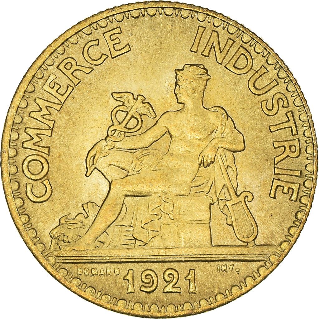 French 50 Centimes Coin | Chambers of Commerce | KM884 | France | 1920 - 1929