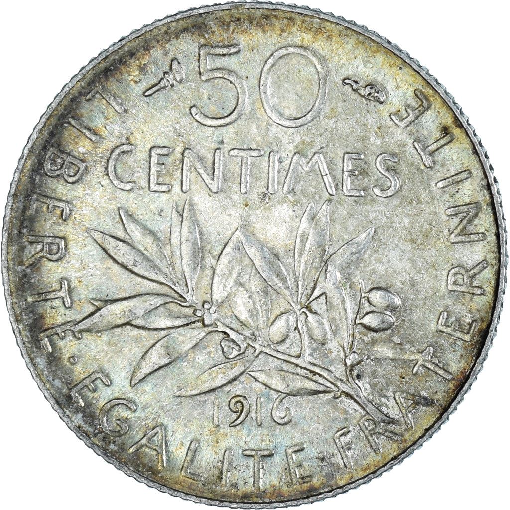 French 50 Centimes Coin | Silver | KM854 | France | 1897 - 1920