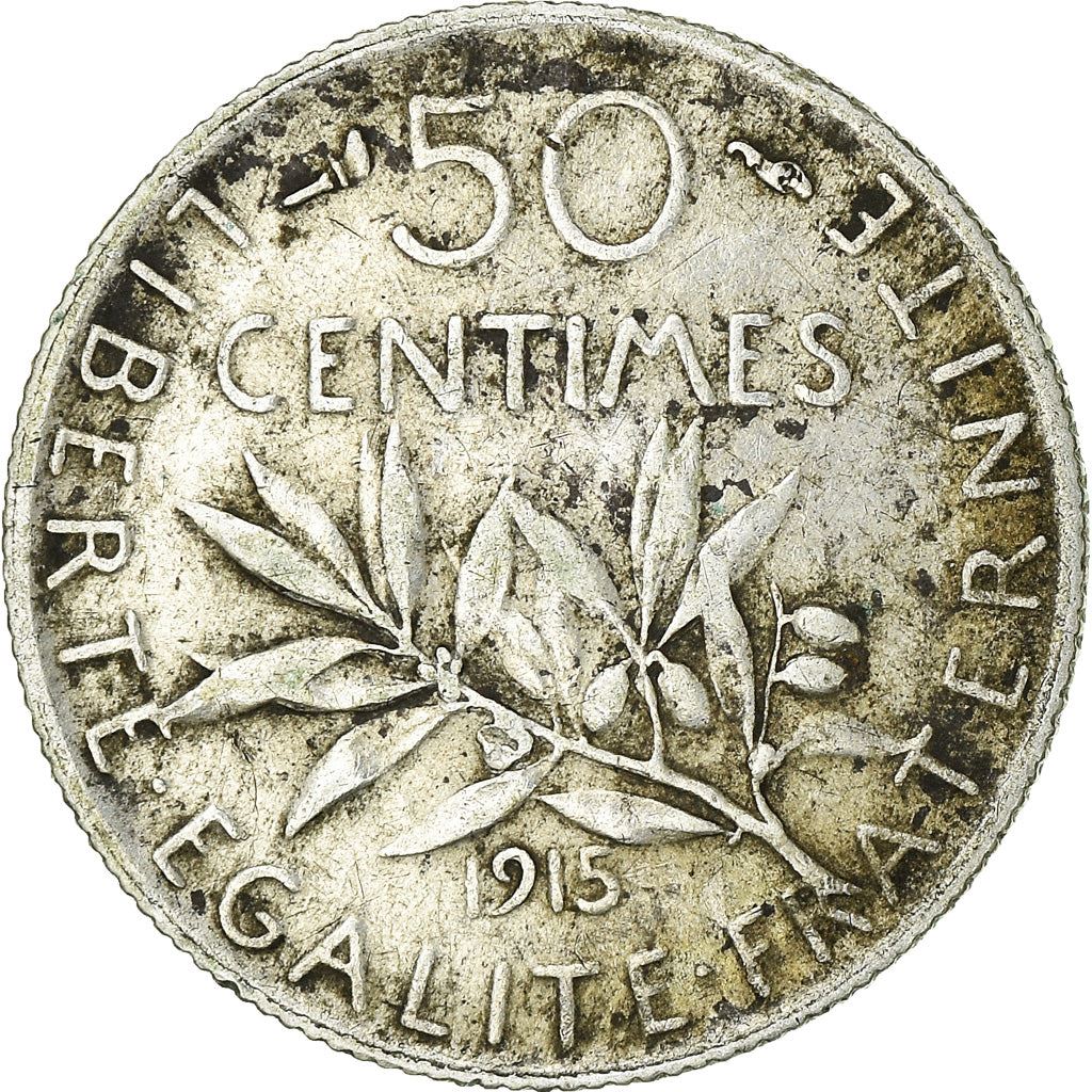 French 50 Centimes Coin | Silver | KM854 | France | 1897 - 1920