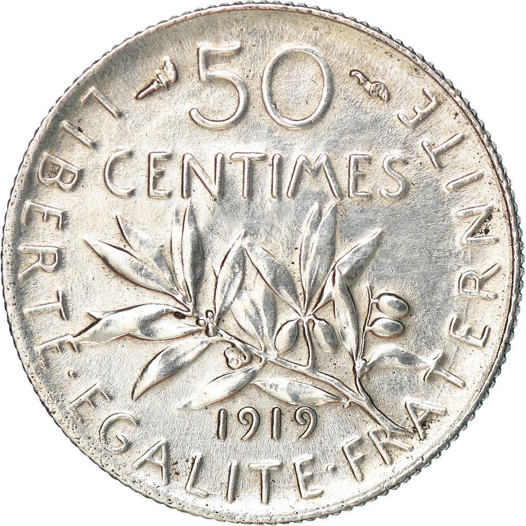 French 50 Centimes Coin | Silver | KM854 | France | 1897 - 1920