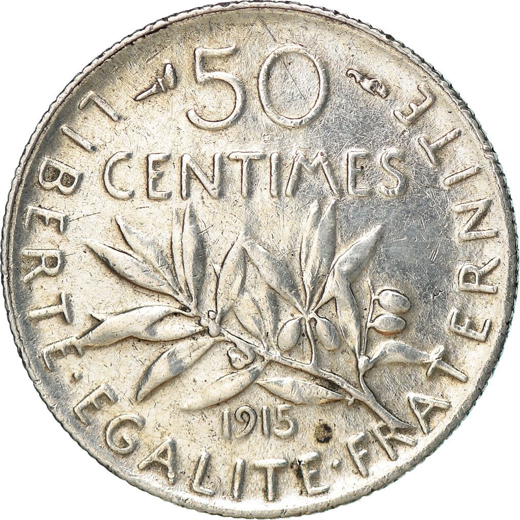 French 50 Centimes Coin | Silver | KM854 | France | 1897 - 1920