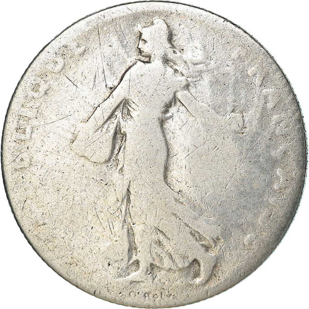 French 50 Centimes Coin | Silver | KM854 | France | 1897 - 1920