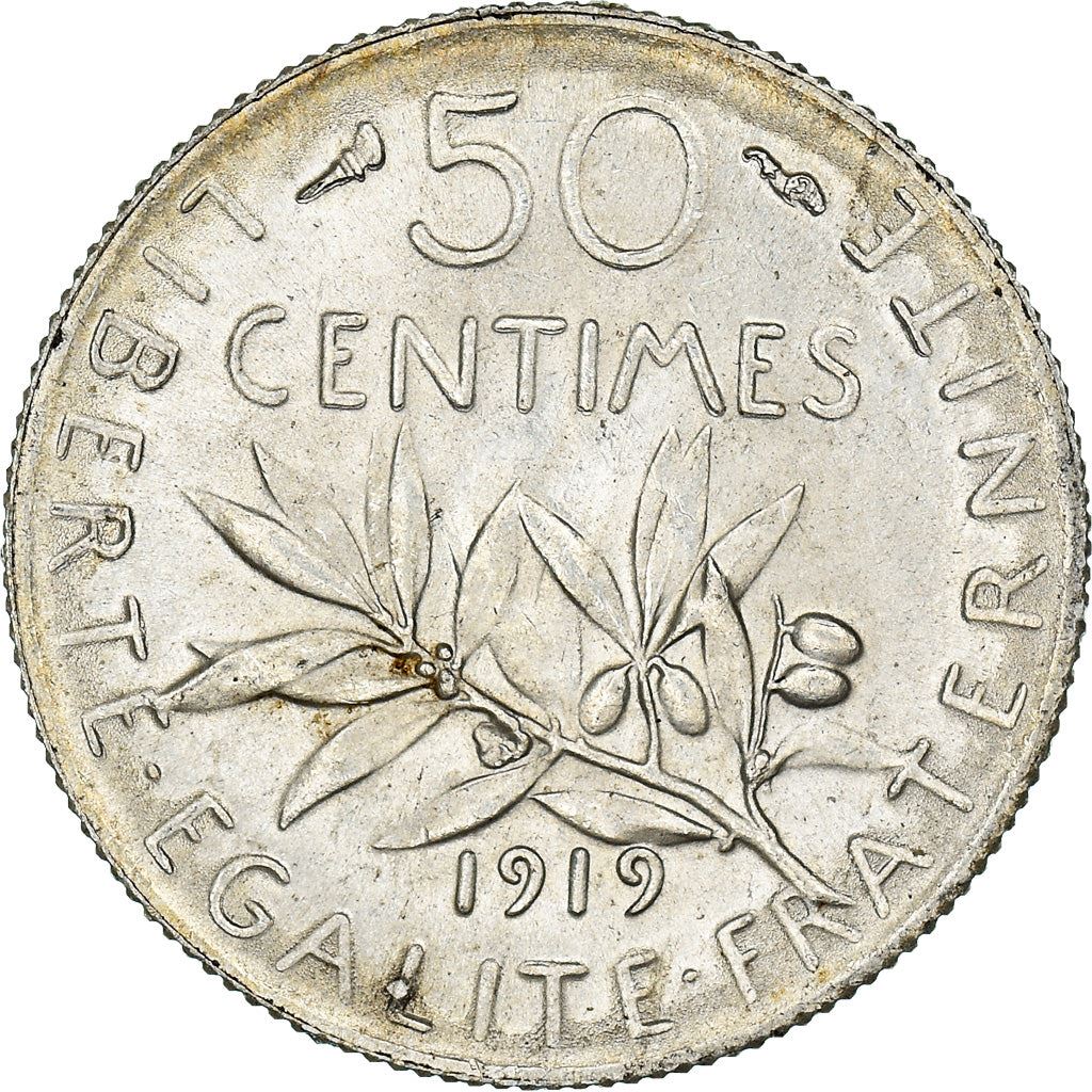 French 50 Centimes Coin | Silver | KM854 | France | 1897 - 1920