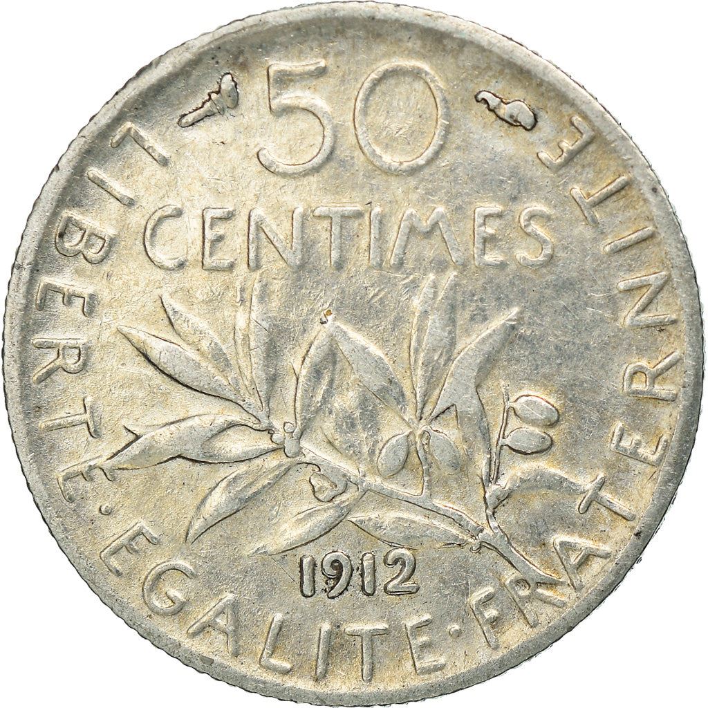 French 50 Centimes Coin | Silver | KM854 | France | 1897 - 1920