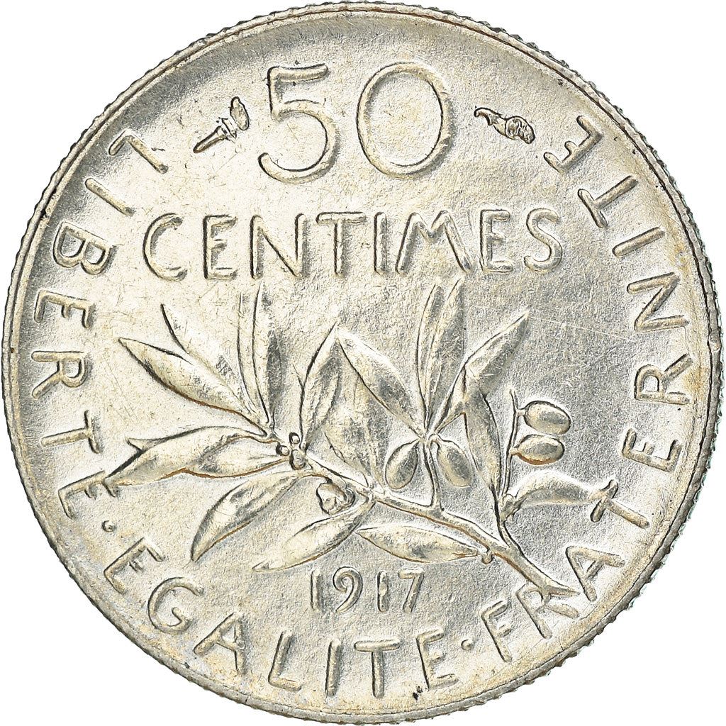 French 50 Centimes Coin | Silver | KM854 | France | 1897 - 1920