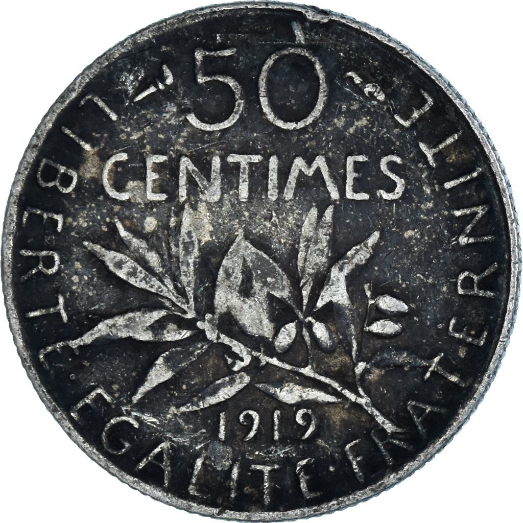 French 50 Centimes Coin | Silver | KM854 | France | 1897 - 1920