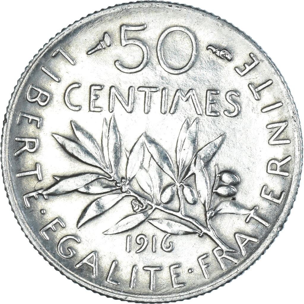 French 50 Centimes Coin | Silver | KM854 | France | 1897 - 1920