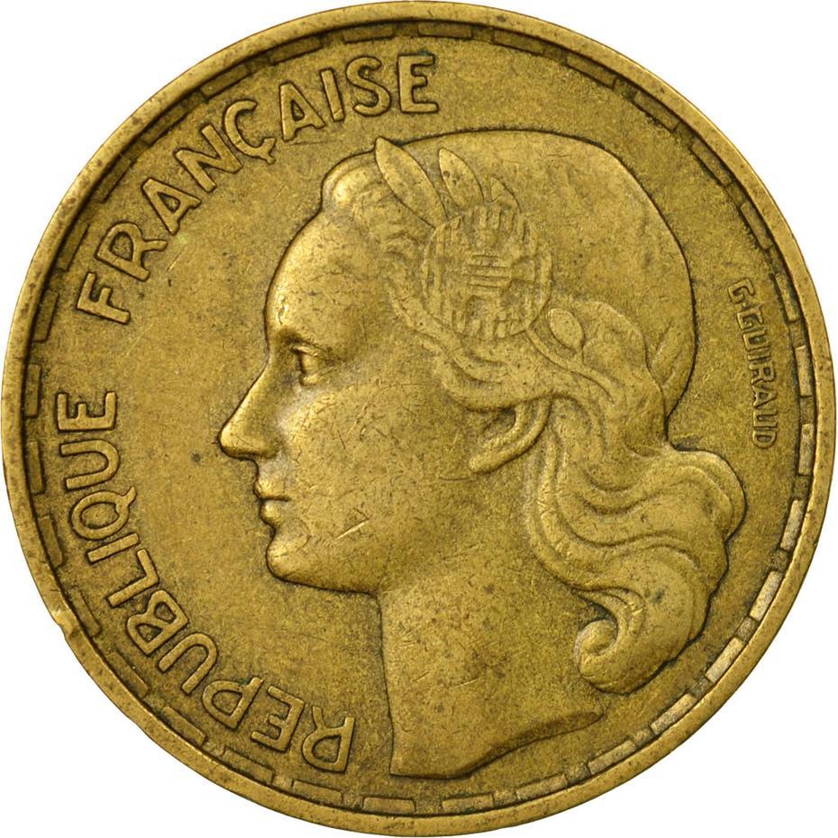 French 50 Francs Coin | KM918 | France | 1950 - 1958