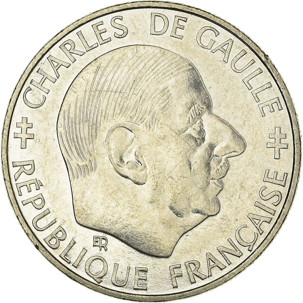 French Coin 1 Franc | Charles de Gaulle | KM963 | France | 1988