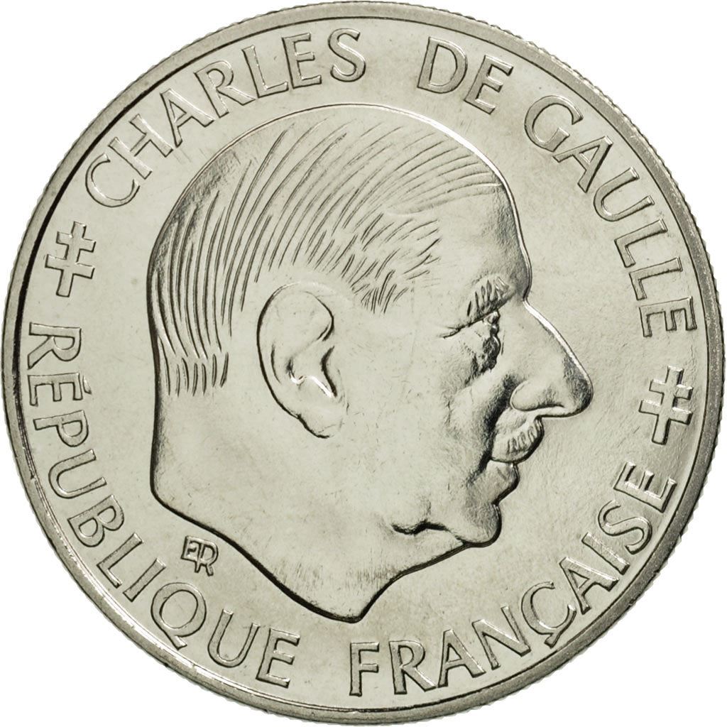 French Coin 1 Franc | Charles de Gaulle | KM963 | France | 1988