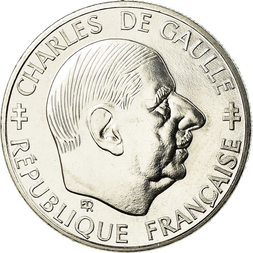 French Coin 1 Franc | Charles de Gaulle | KM963 | France | 1988