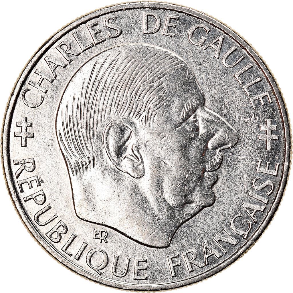 French Coin 1 Franc | Charles de Gaulle | KM963 | France | 1988