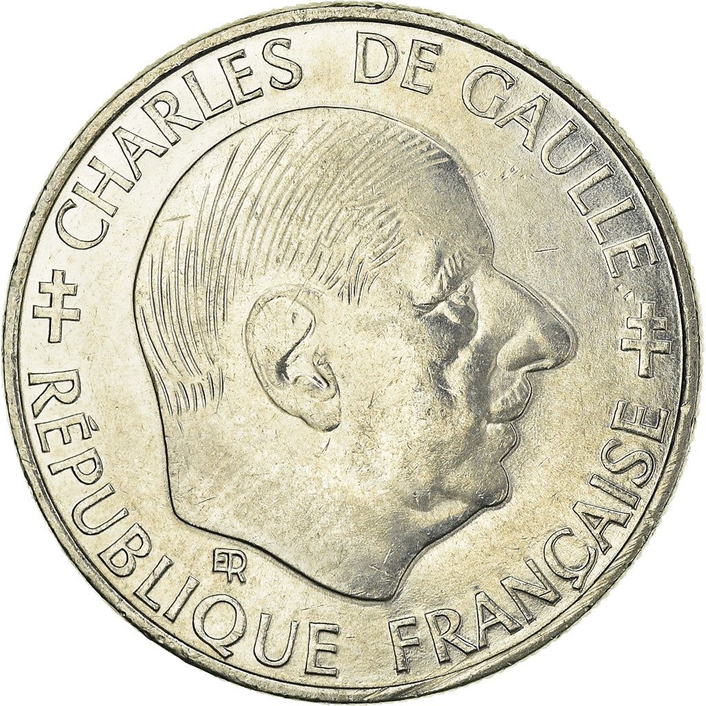 French Coin 1 Franc | Charles de Gaulle | KM963 | France | 1988