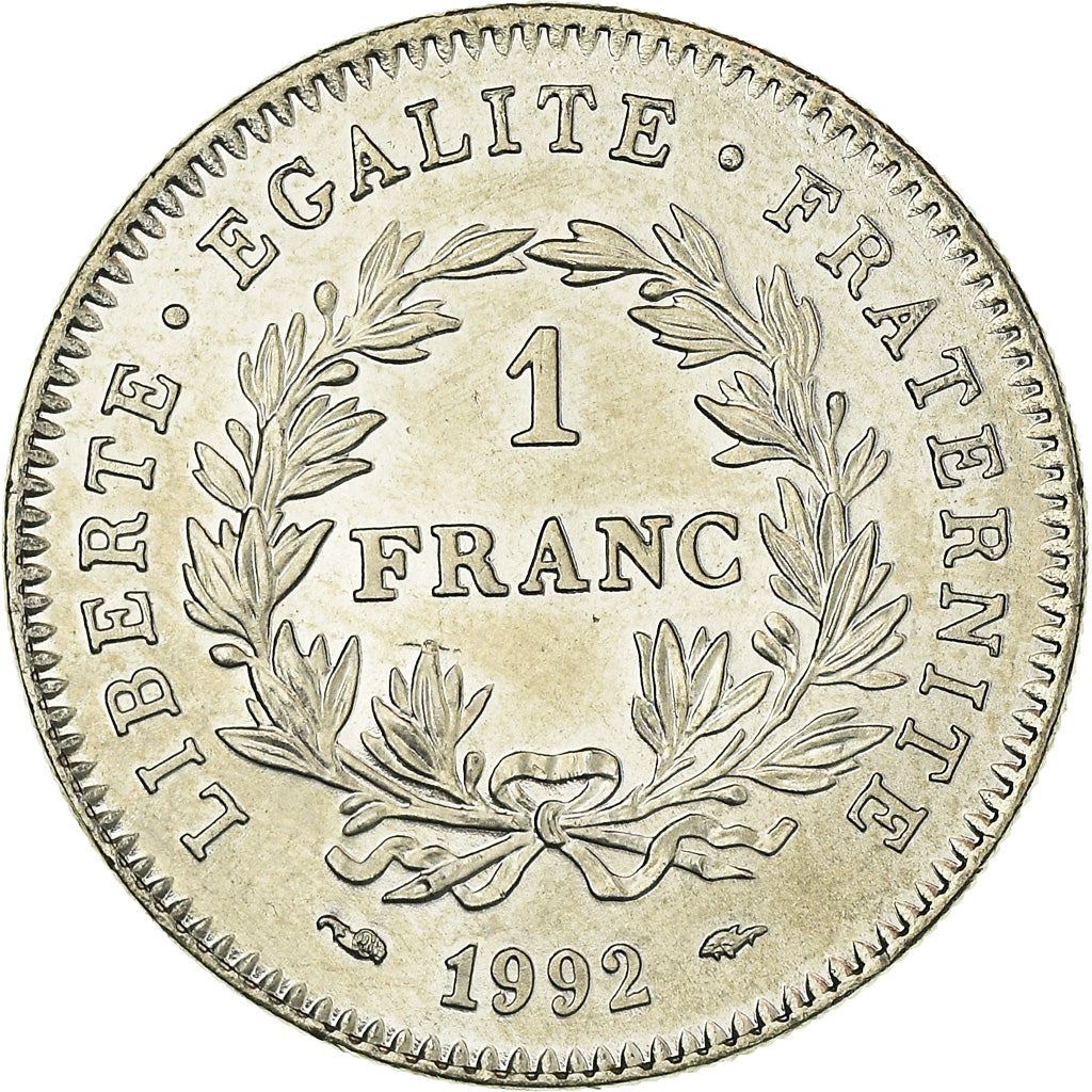 French Coin 1 Franc | French Republic | KM1004.1 | France | 1992