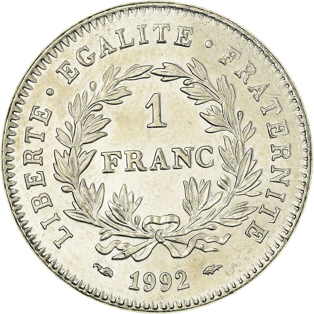 French Coin 1 Franc | French Republic | KM1004.1 | France | 1992