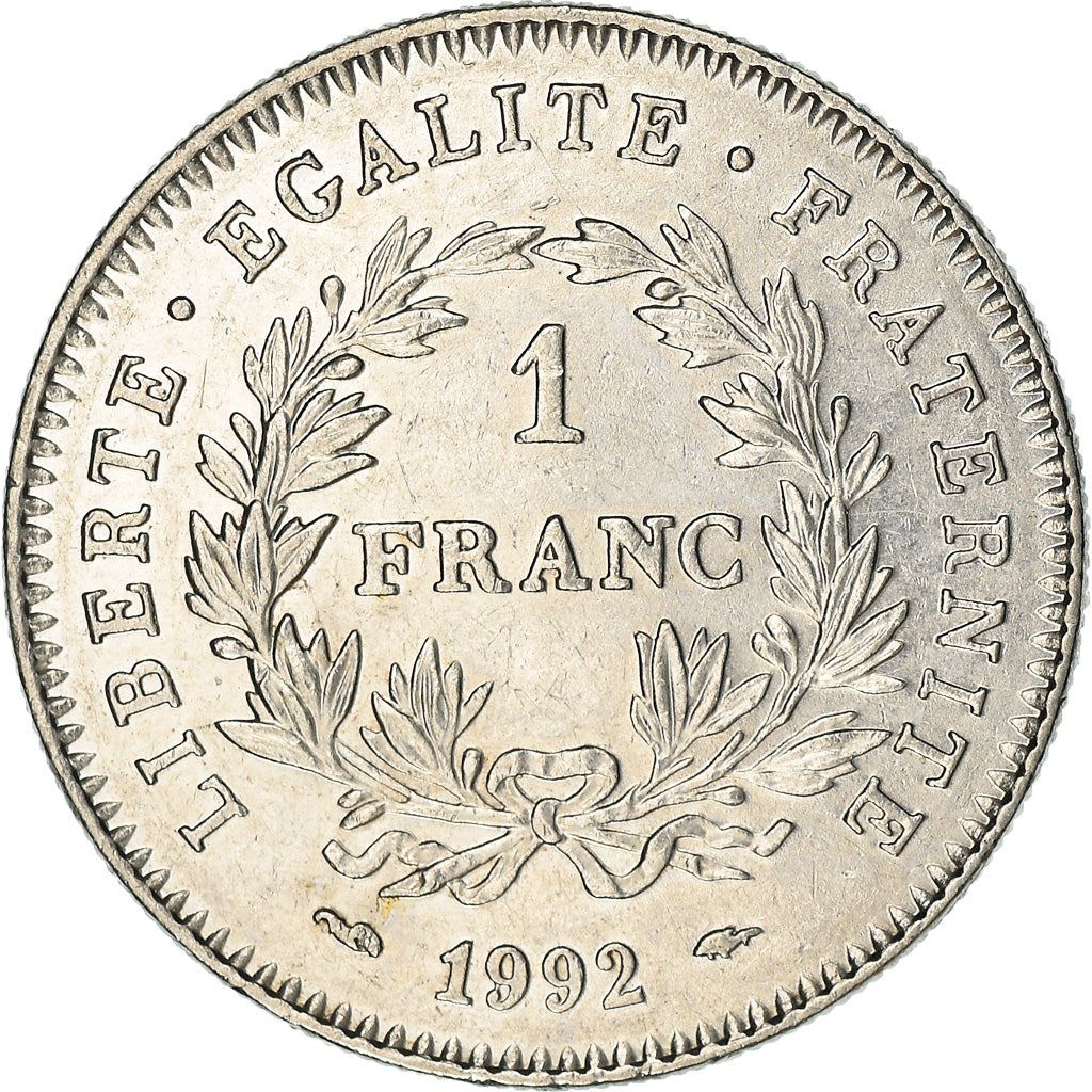 French Coin 1 Franc | French Republic | KM1004.1 | France | 1992