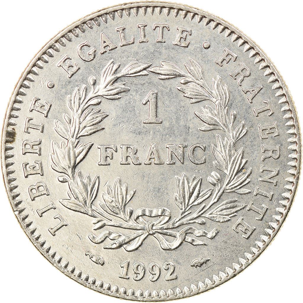 French Coin 1 Franc | French Republic | KM1004.1 | France | 1992