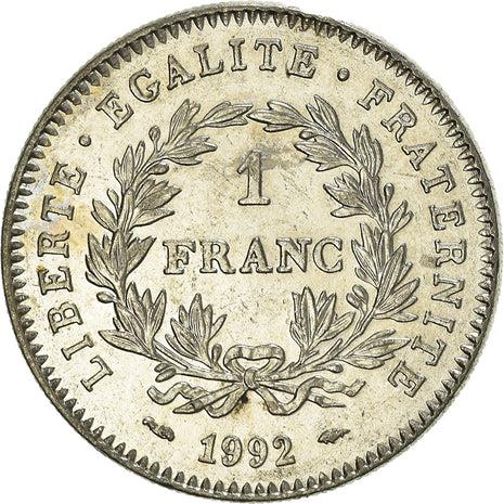 French Coin 1 Franc | French Republic | KM1004.1 | France | 1992