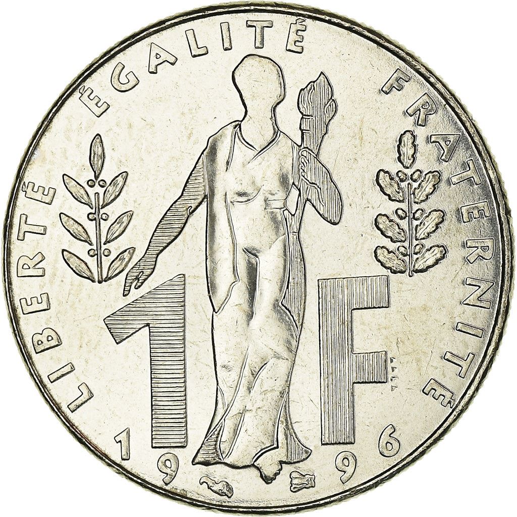 French Coin 1 Franc Jacques Rueff | KM1160 | France | 1996