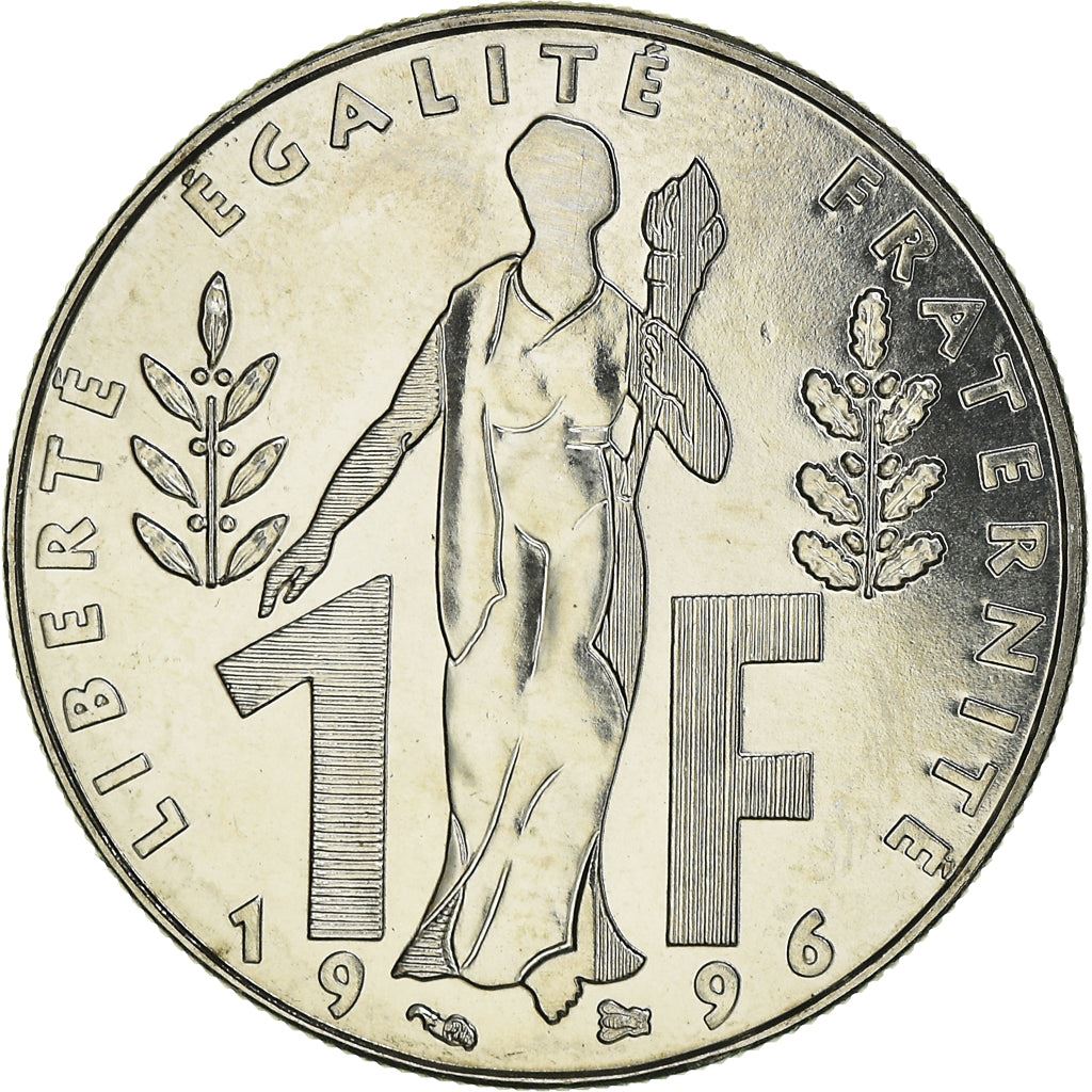 French Coin 1 Franc Jacques Rueff | KM1160 | France | 1996