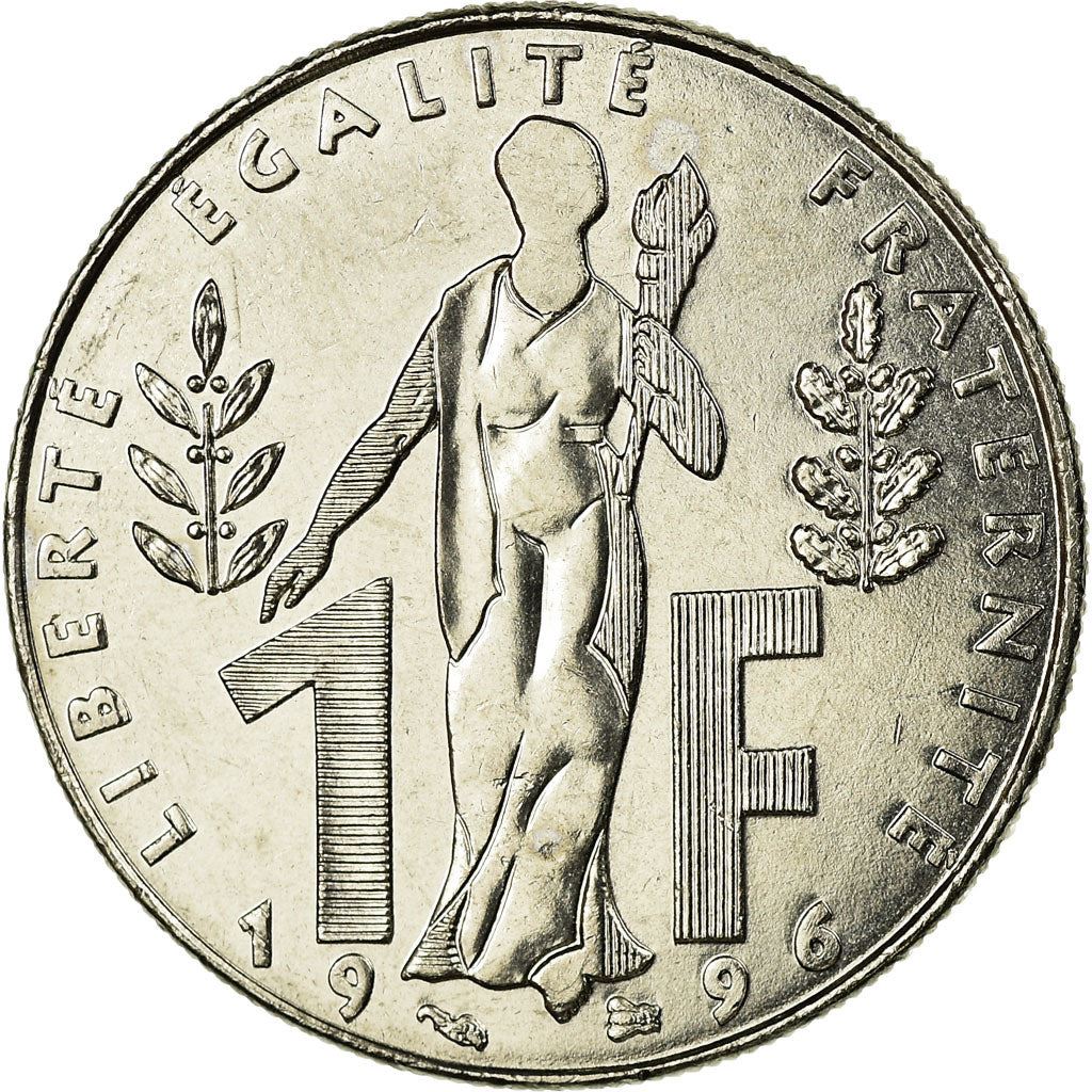 French Coin 1 Franc Jacques Rueff | KM1160 | France | 1996