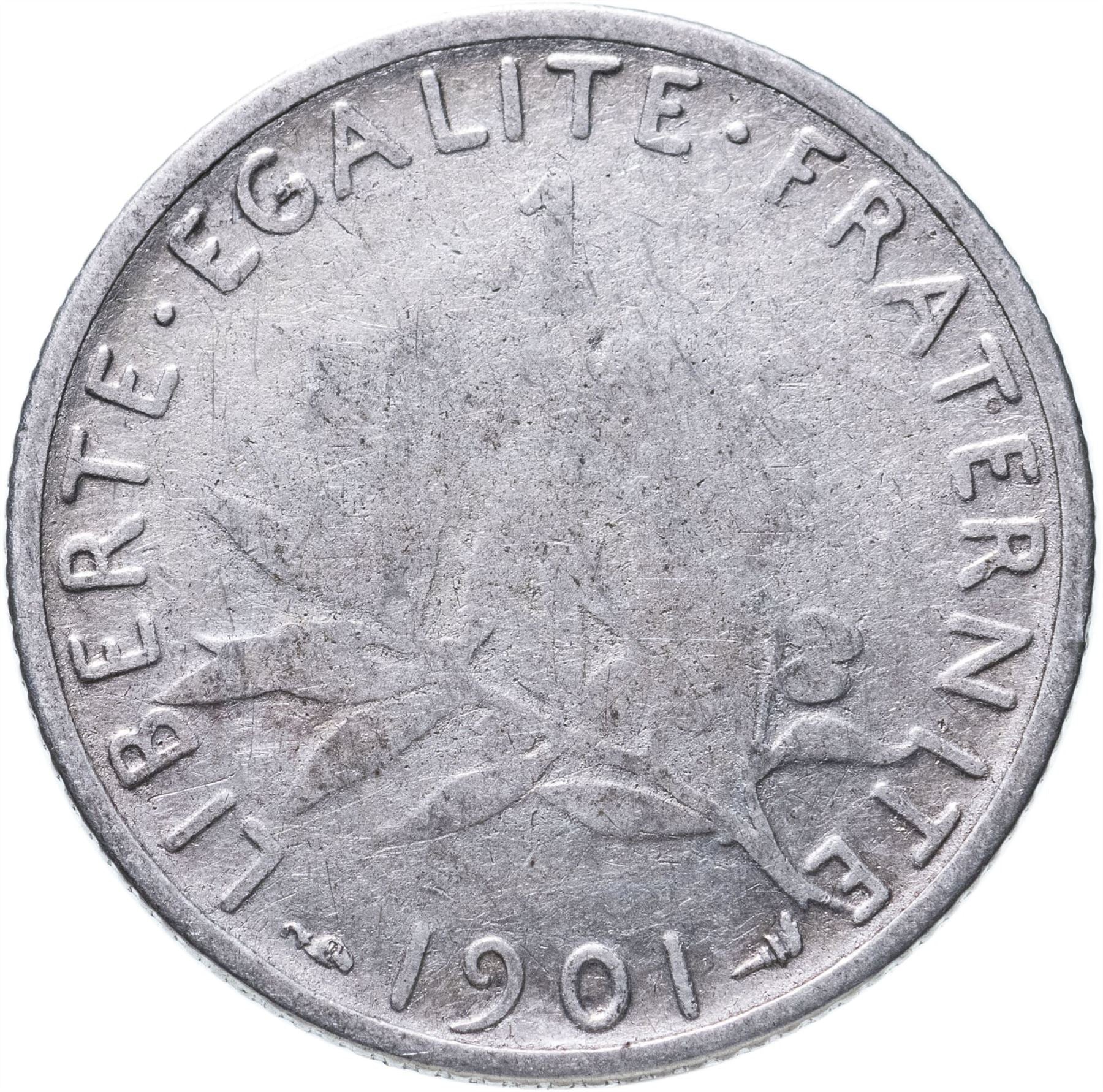 French Coin 1 Franc | KM844 | France | 1898 - 1920