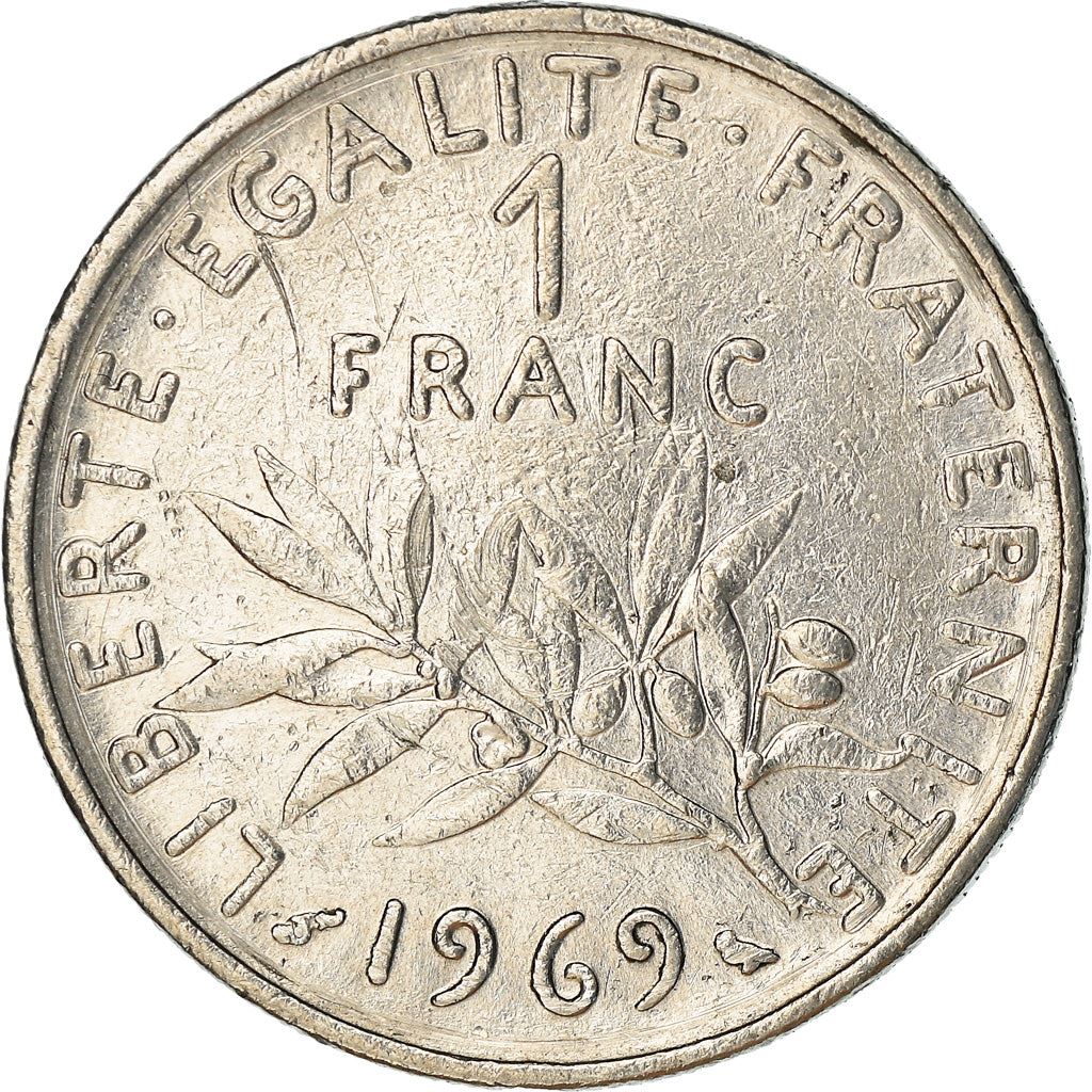 French Coin 1 Franc | Signature O. Roty | KM925.1 | France | 1959 - 2001