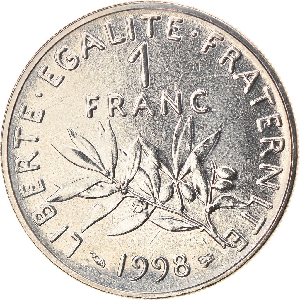 French Coin 1 Franc | Signature O. Roty | KM925.1 | France | 1959 - 2001