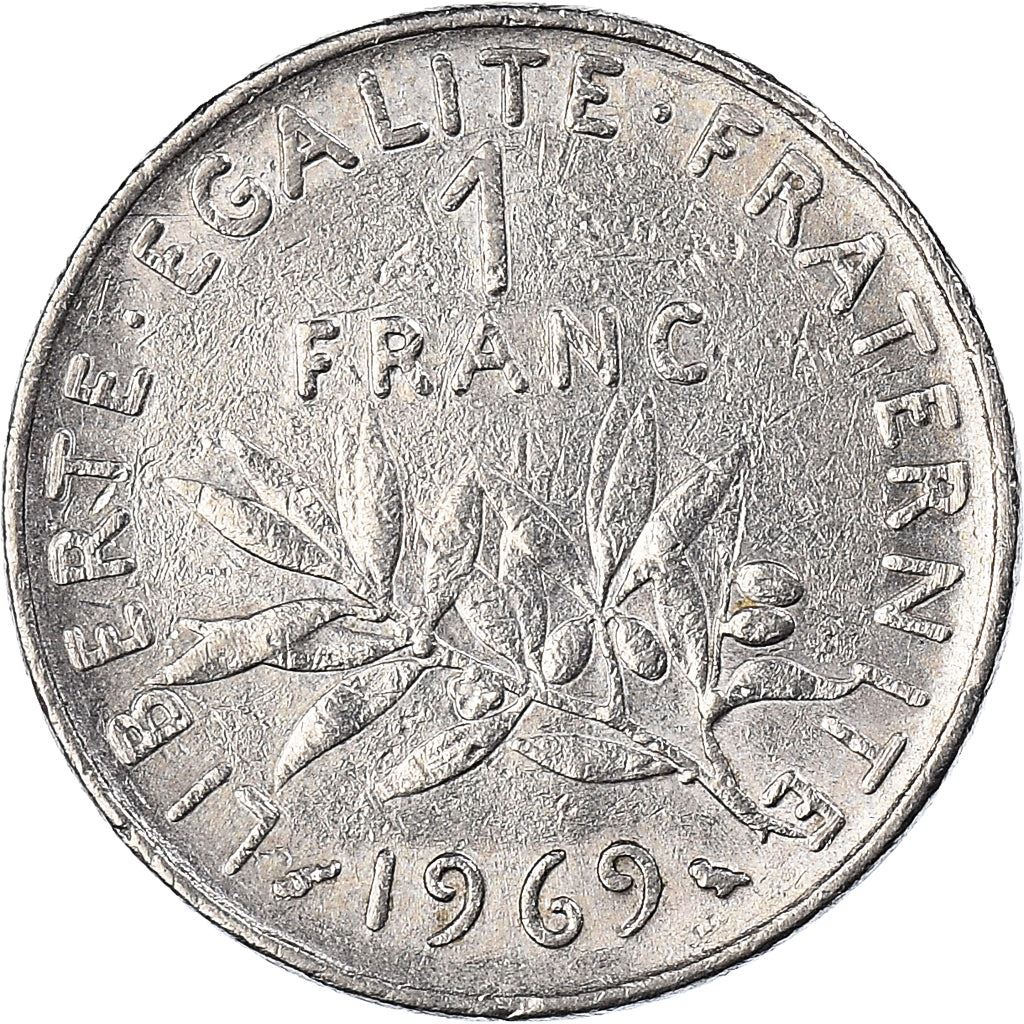 French Coin 1 Franc | Signature O. Roty | KM925.1 | France | 1959 - 2001