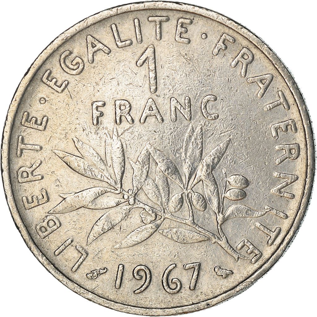 French Coin 1 Franc | Signature O. Roty | KM925.1 | France | 1959 - 2001