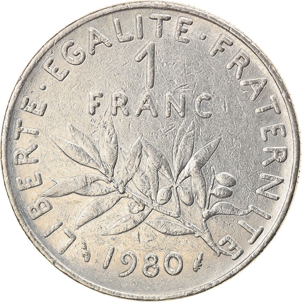 French Coin 1 Franc | Signature O. Roty | KM925.1 | France | 1959 - 2001