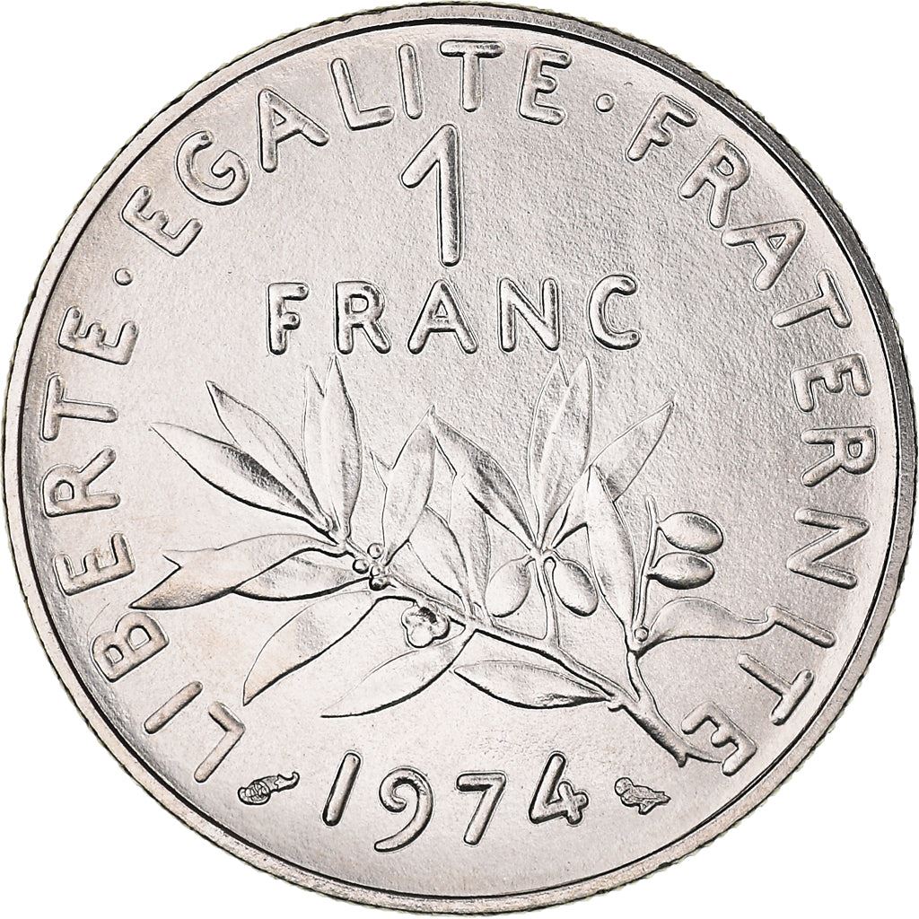 French Coin 1 Franc | Signature O. Roty | KM925.1 | France | 1959 - 2001