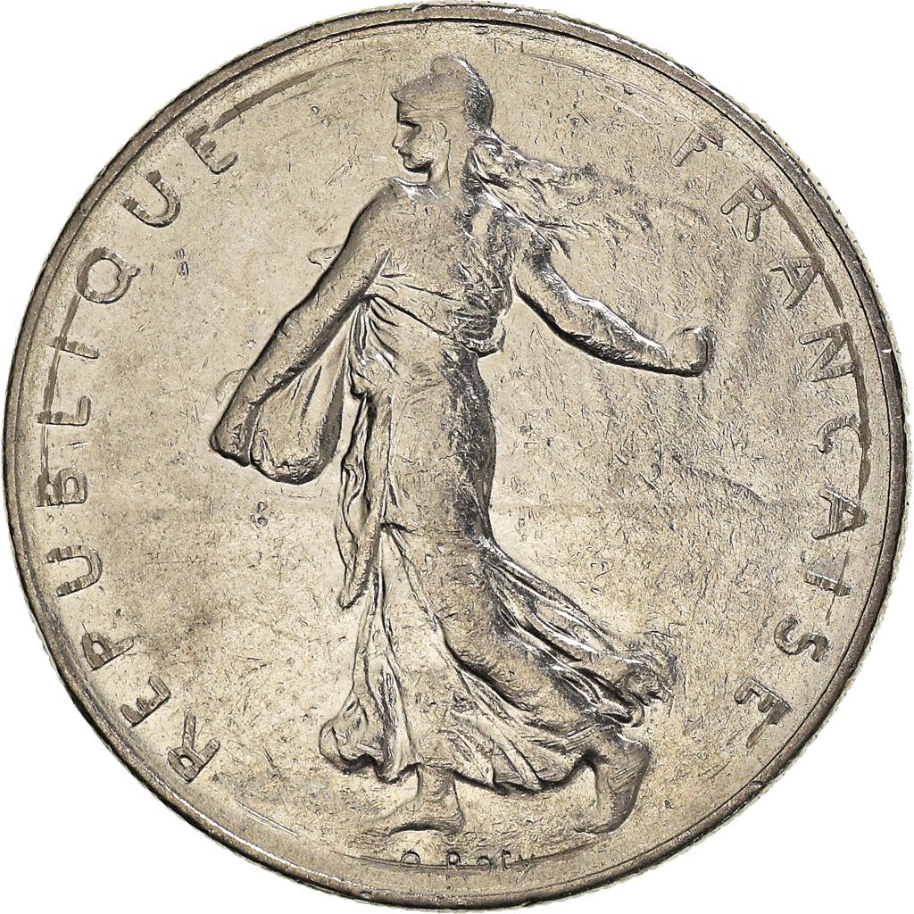 French Coin 1 Franc | Signature O. Roty | KM925.1 | France | 1959 - 2001