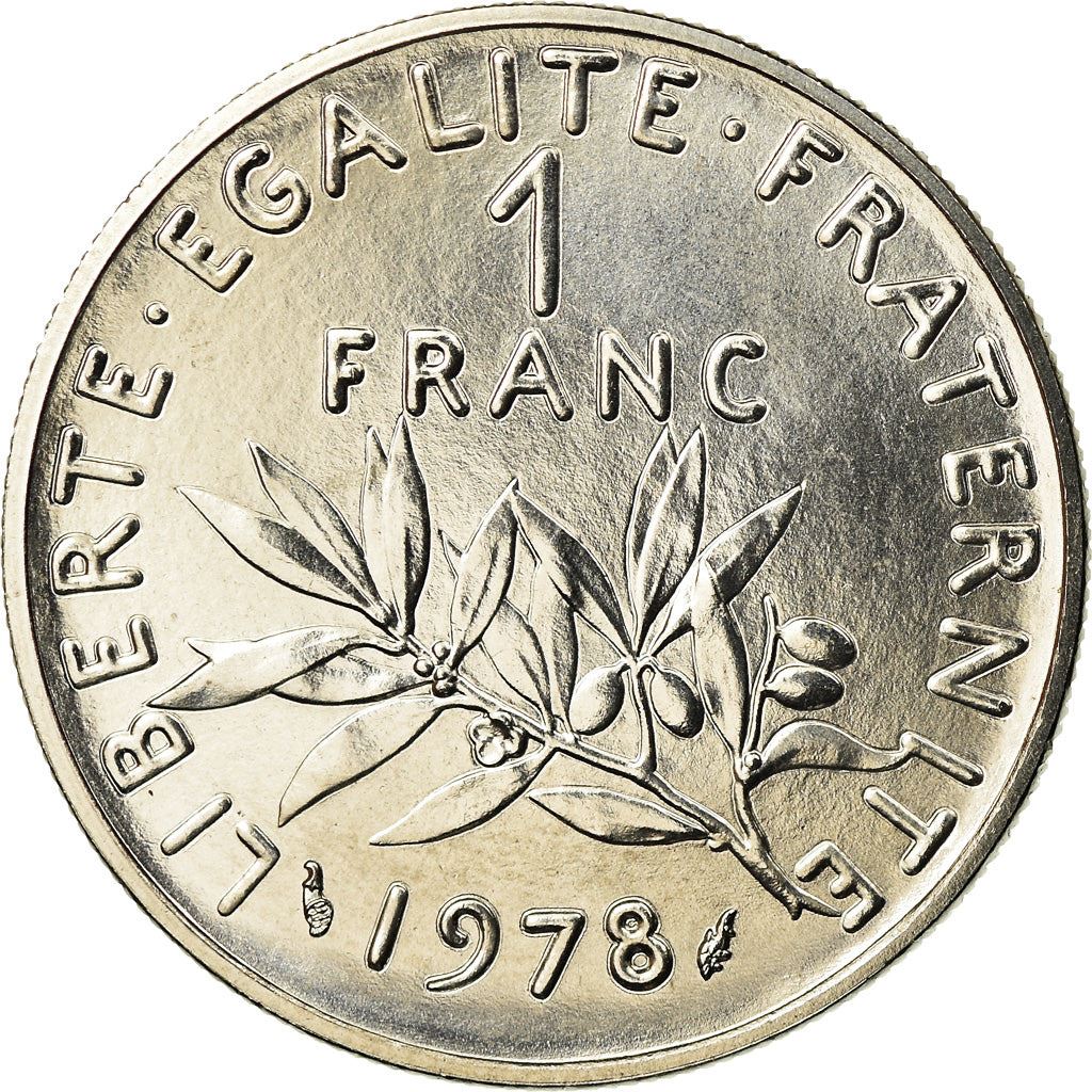 French Coin 1 Franc | Signature O. Roty | KM925.1 | France | 1959 - 2001