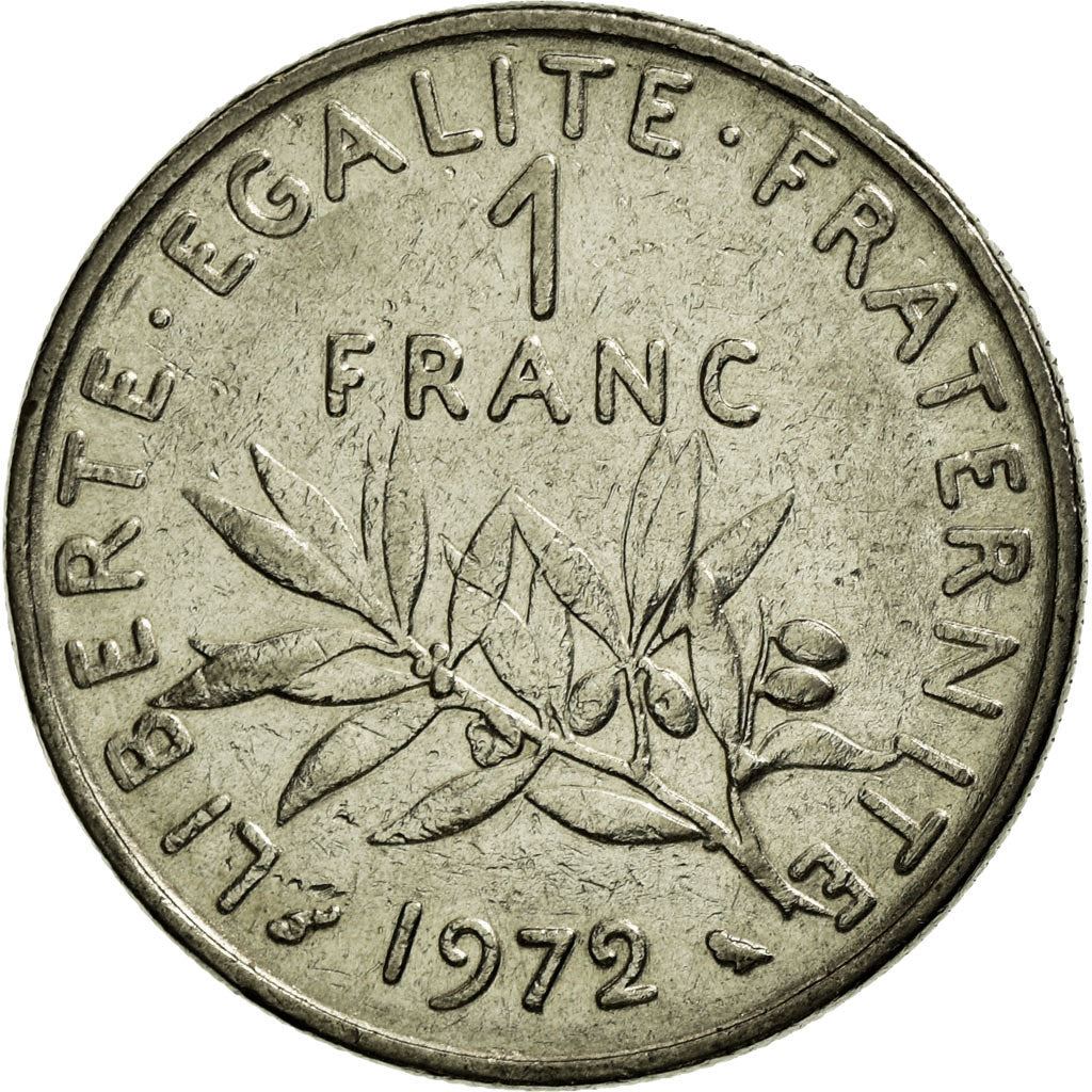 French Coin 1 Franc | Signature O. Roty | KM925.1 | France | 1959 - 2001