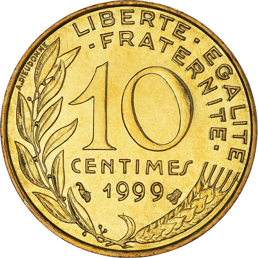 French Coin 10 Centimes | KM929 | France | 1962 - 2001