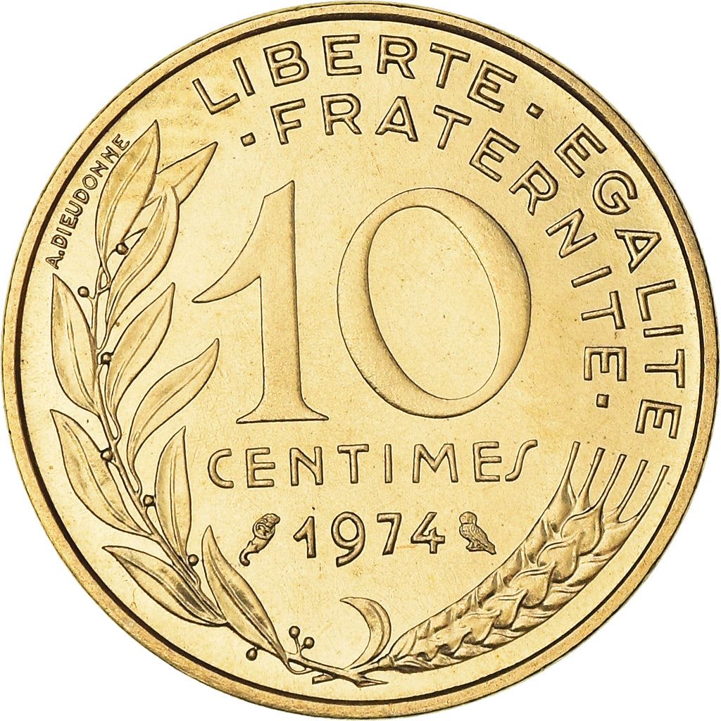 French Coin 10 Centimes | KM929 | France | 1962 - 2001