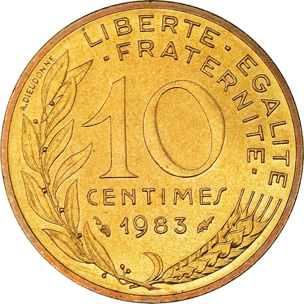 French Coin 10 Centimes | KM929 | France | 1962 - 2001