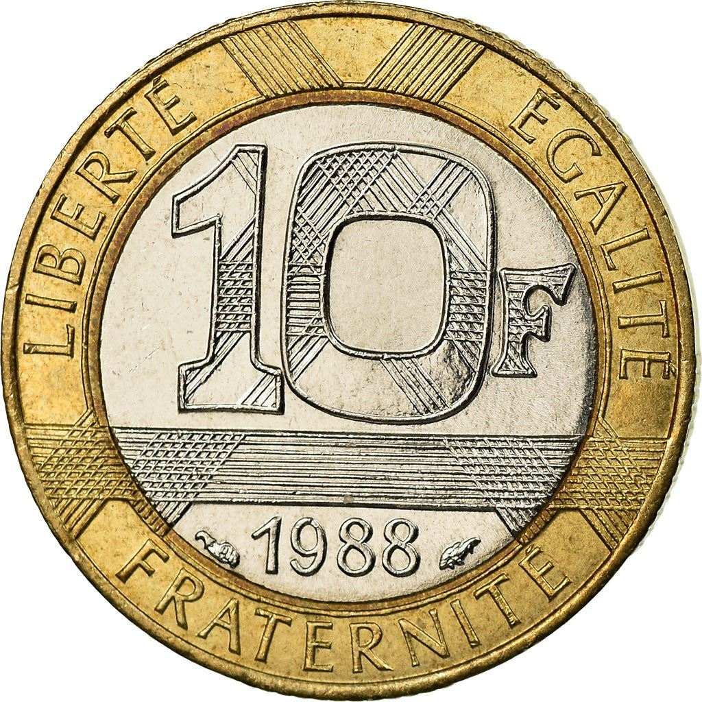 French Coin 10 Francs | Génie de la Liberté | KM964.1 | France | 1988 - 2001