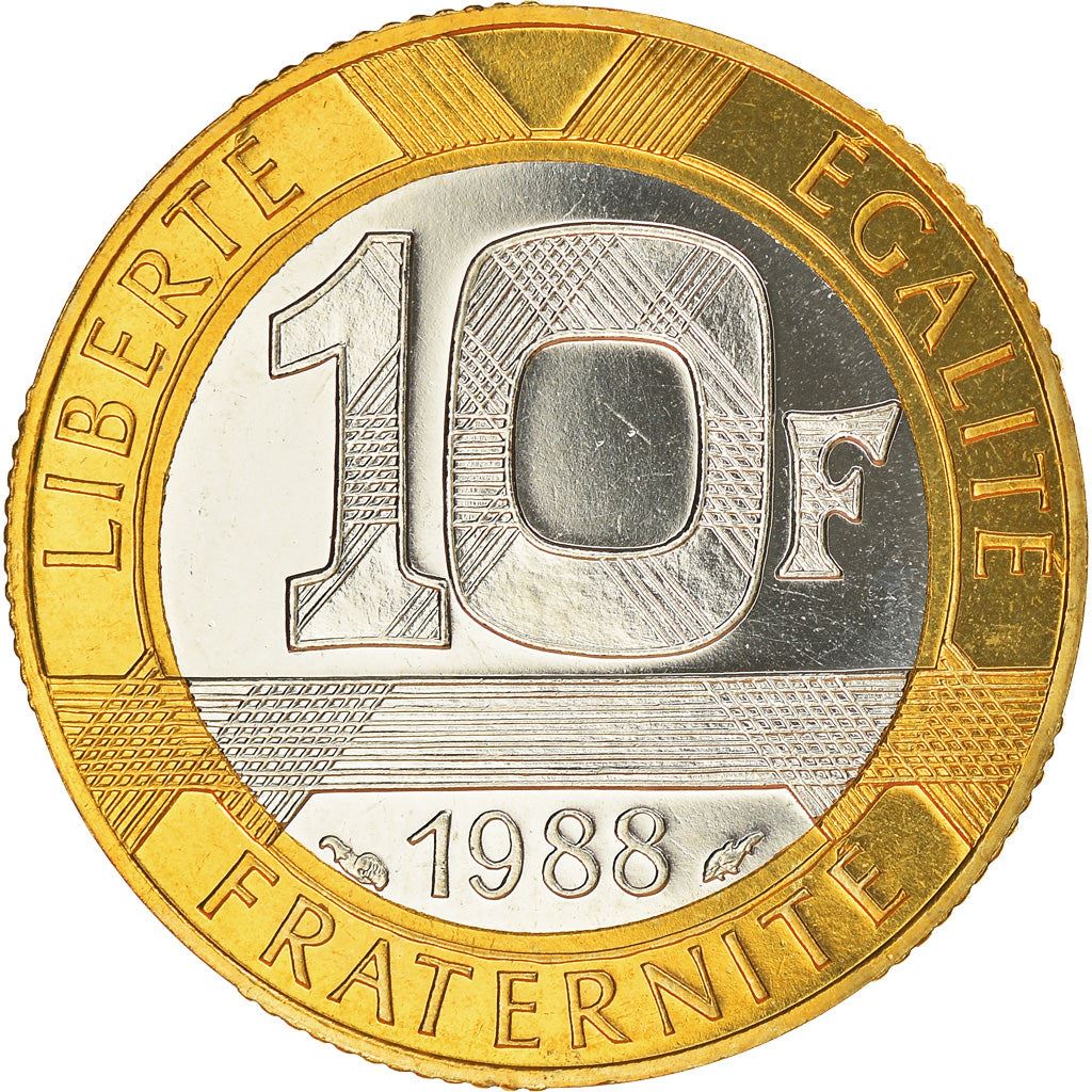 French Coin 10 Francs | Génie de la Liberté | KM964.1 | France | 1988 - 2001