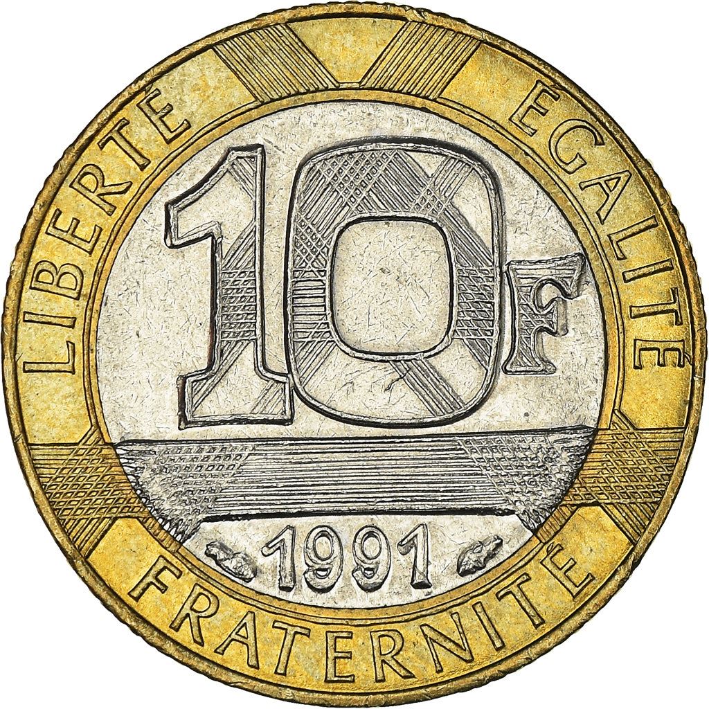 French Coin 10 Francs | Génie de la Liberté | KM964.1 | France | 1988 - 2001