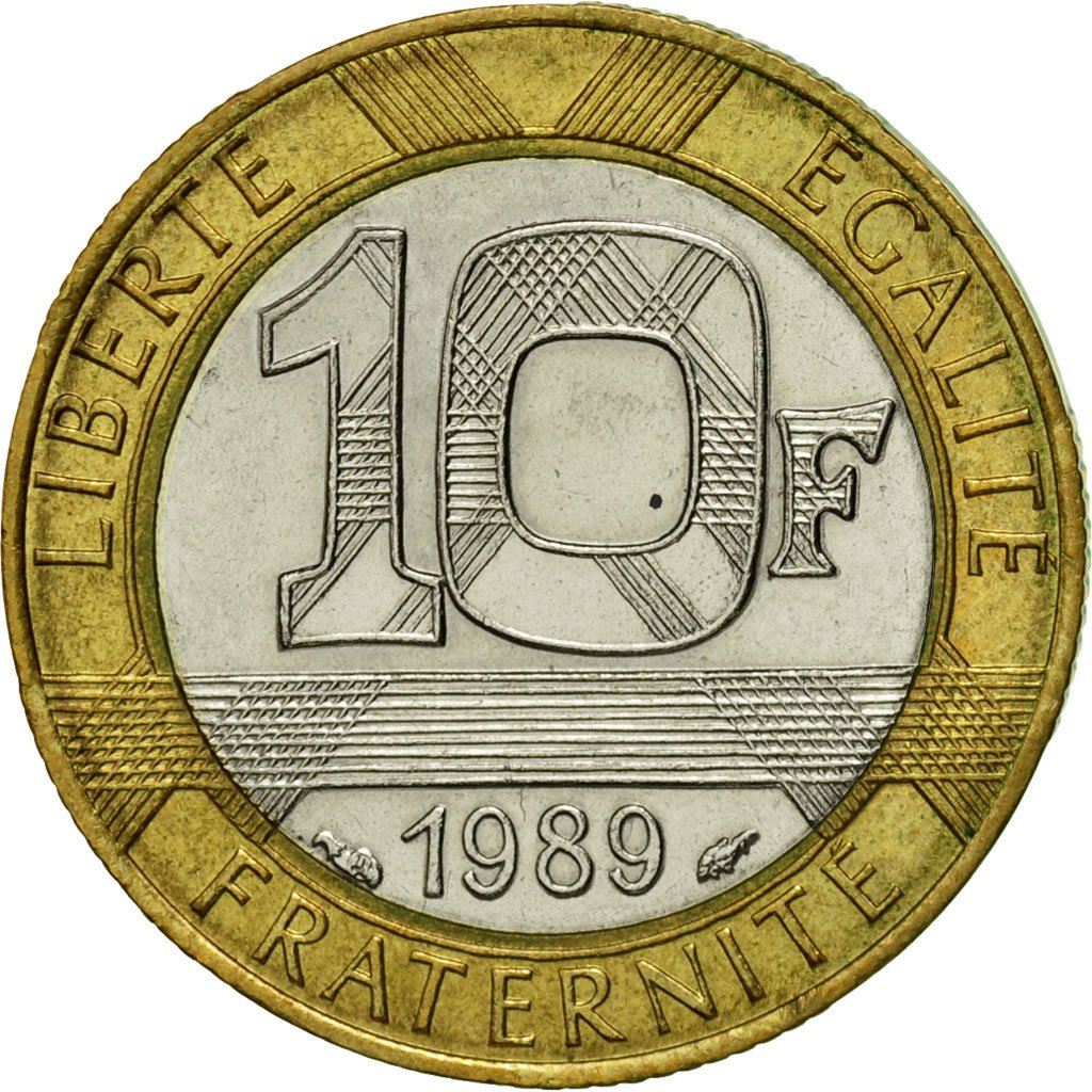 French Coin 10 Francs | Génie de la Liberté | KM964.1 | France | 1988 - 2001