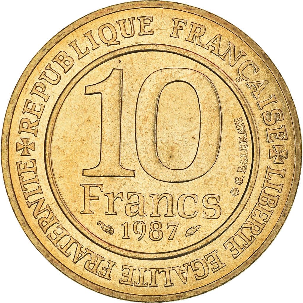 French Coin 10 Francs | Hugh Capet | KM961d | France | 1987