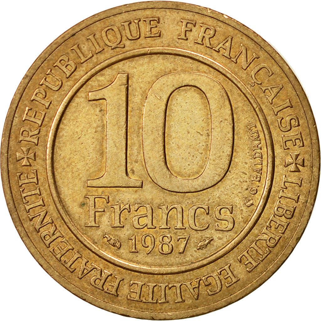 French Coin 10 Francs | Hugh Capet | KM961d | France | 1987