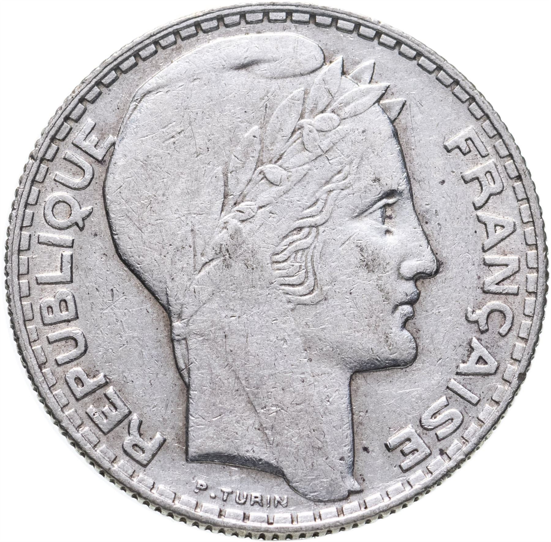 French Coin 10 Francs | KM878 | France | Silver | 1929 - 1939