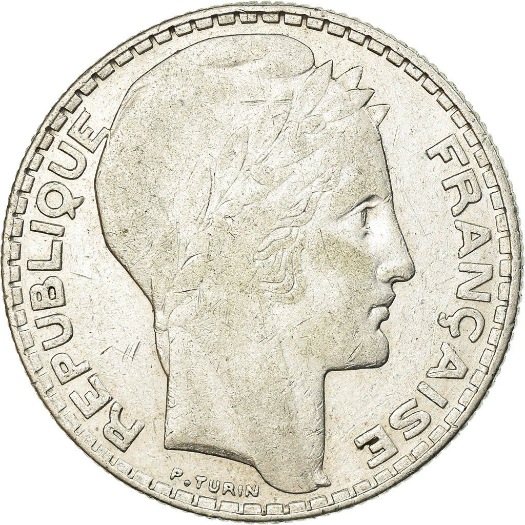 French Coin 10 Francs | KM878 | France | Silver | 1929 - 1939