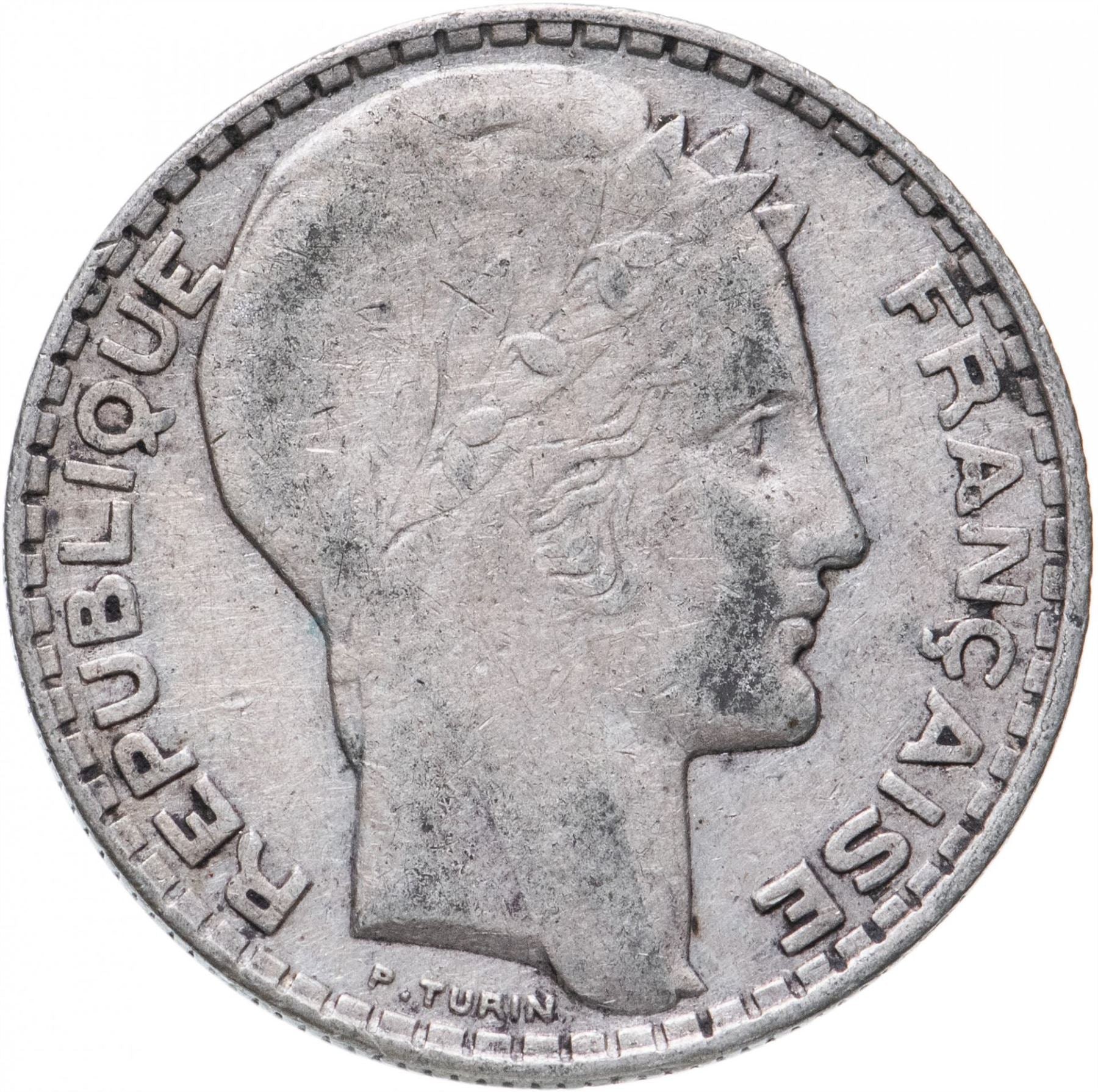 French Coin 10 Francs | KM878 | France | Silver | 1929 - 1939